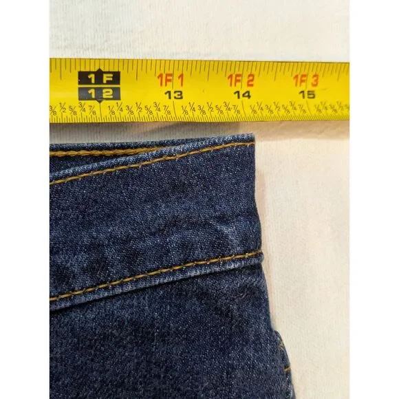 Levi’s 517 Slim Fit Bootcut Jeans Dark Wash 28x28 Raw Hem - Picture 6 of 8